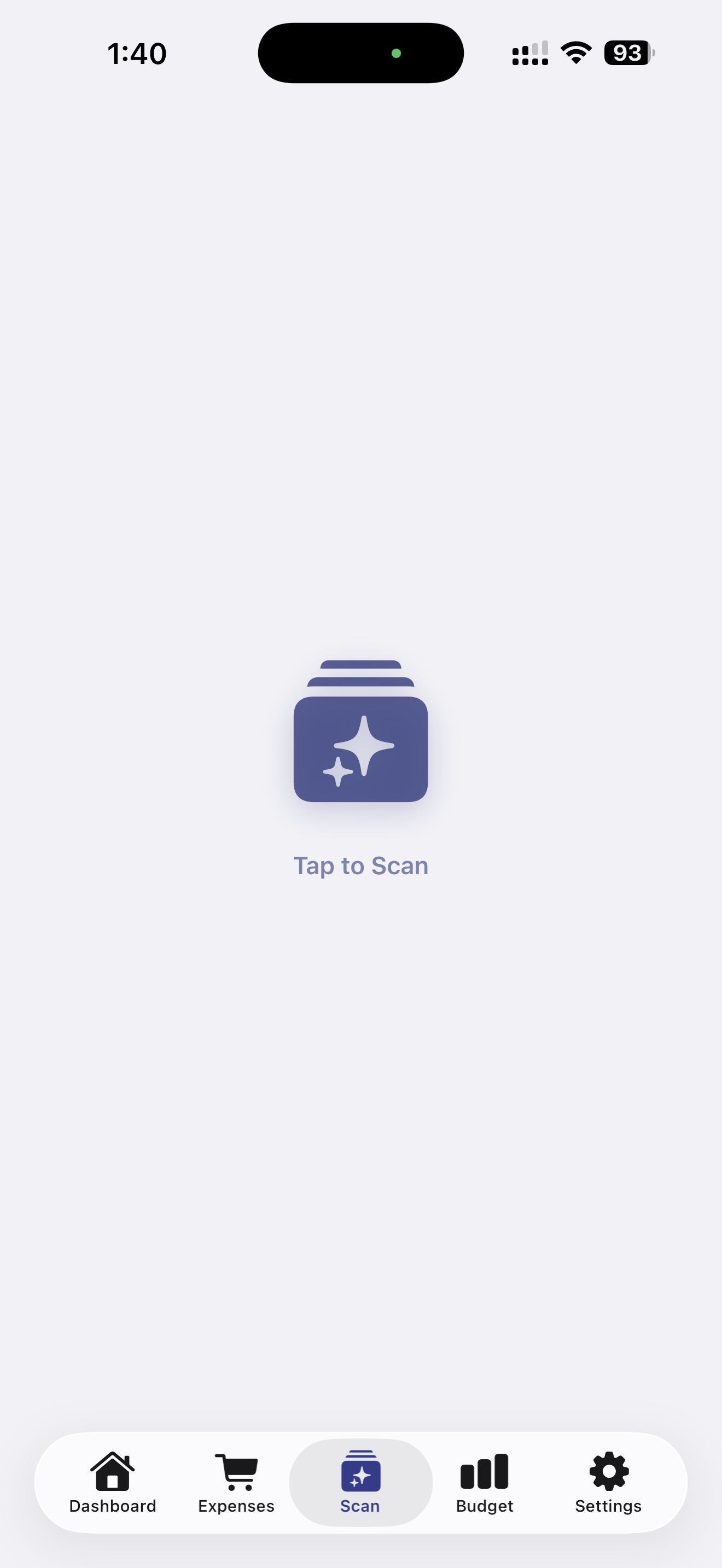 ReceiptPlus App Screen